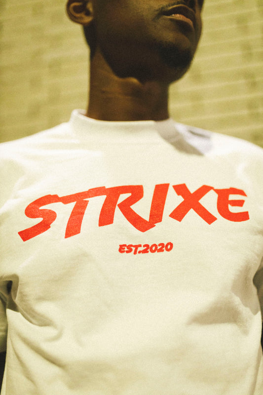 Strixe Established Logo Tee Red and White