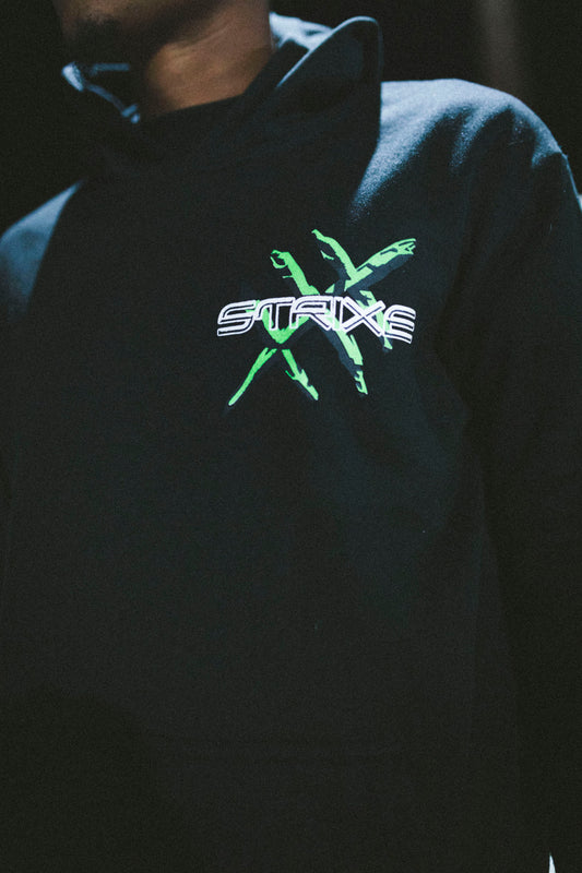 Strixe Street Style FSHN Blk logo hoodie